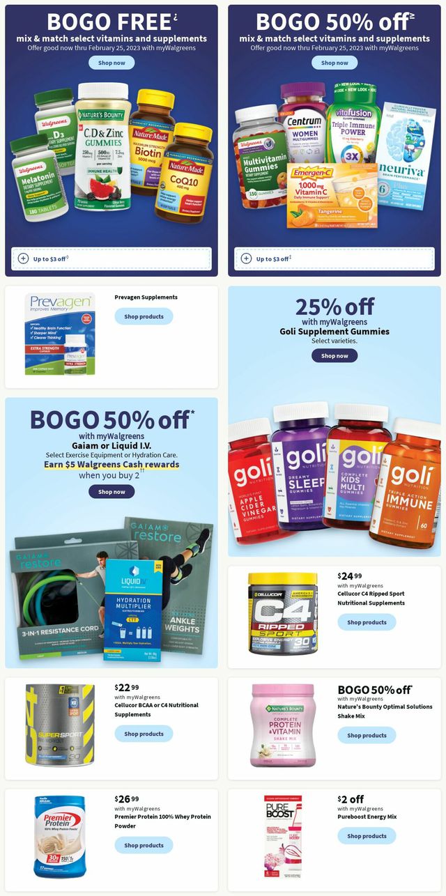 Walgreens Ad from 01/08/2023