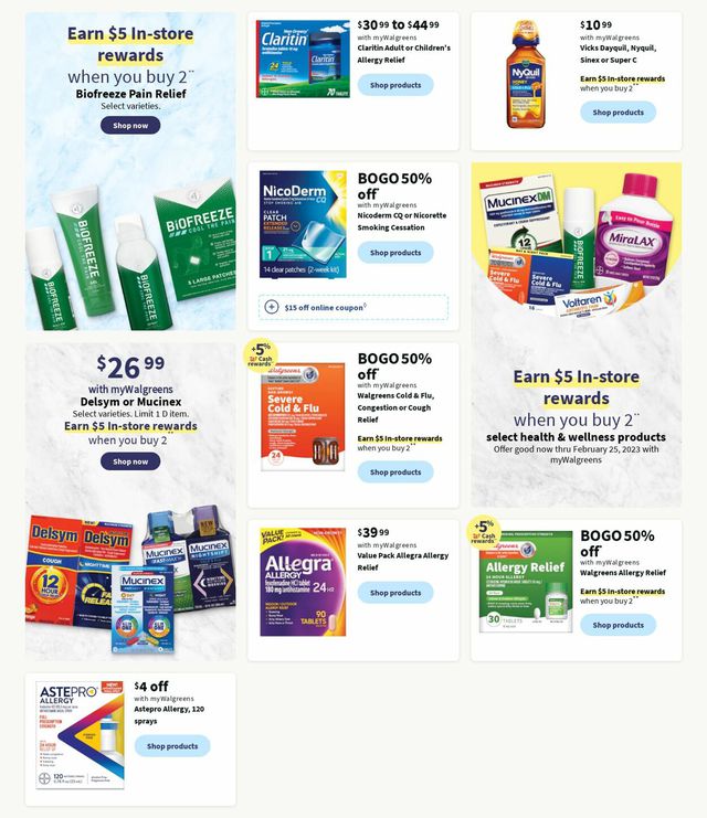 Walgreens Ad from 01/22/2023