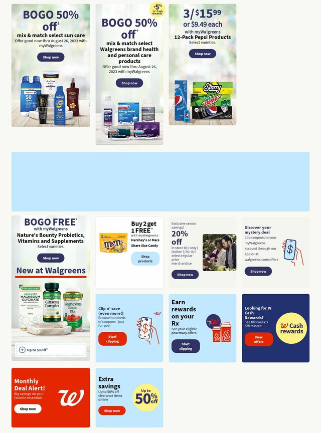 Walgreens Ad from 07/31/2023