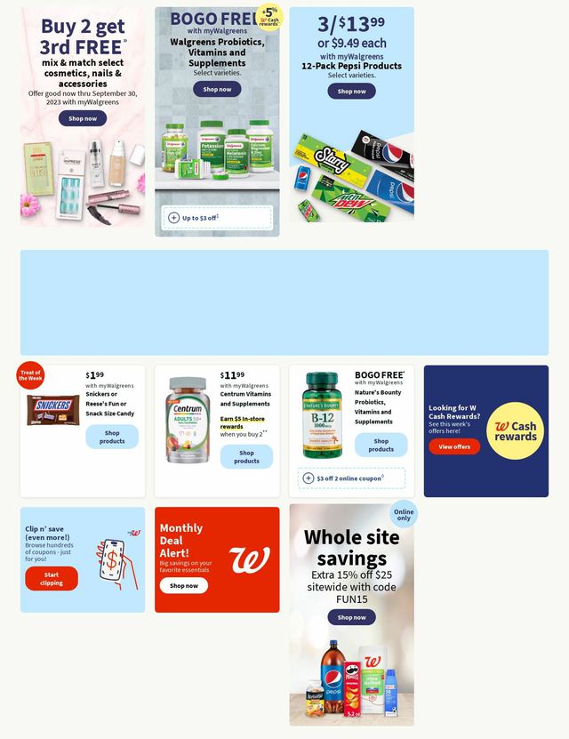 Walgreens Ad from 08/28/2023