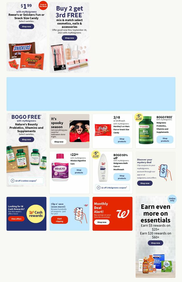 Walgreens Ad from 09/18/2023