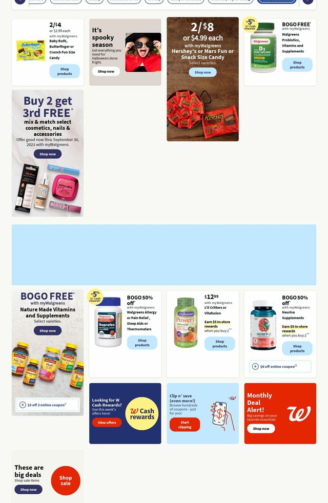 Walgreens Ad from 09/25/2023
