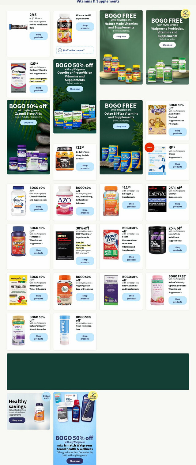 Walgreens Ad from 11/13/2023