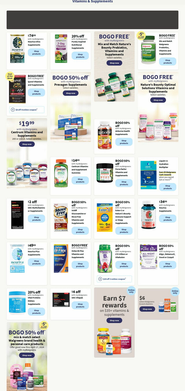 Walgreens Ad from 04/22/2024