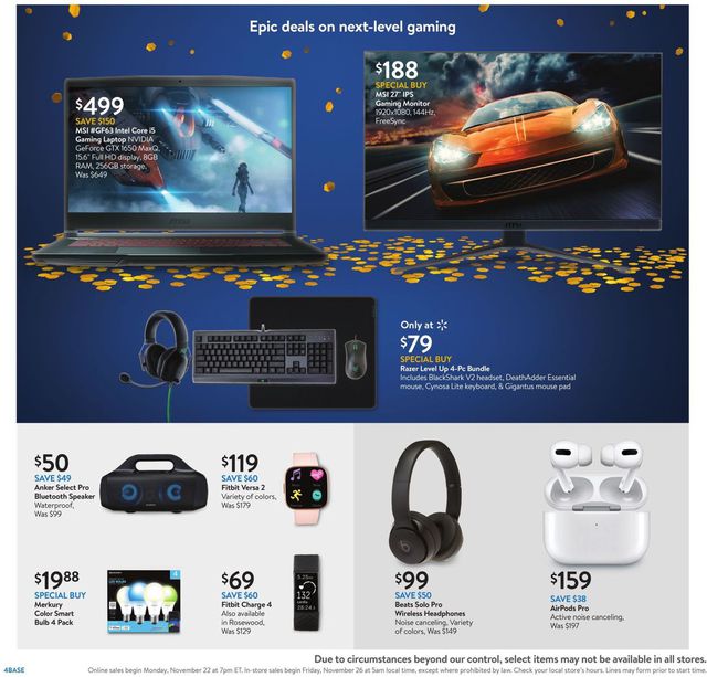 Walmart Ad from 11/22/2021