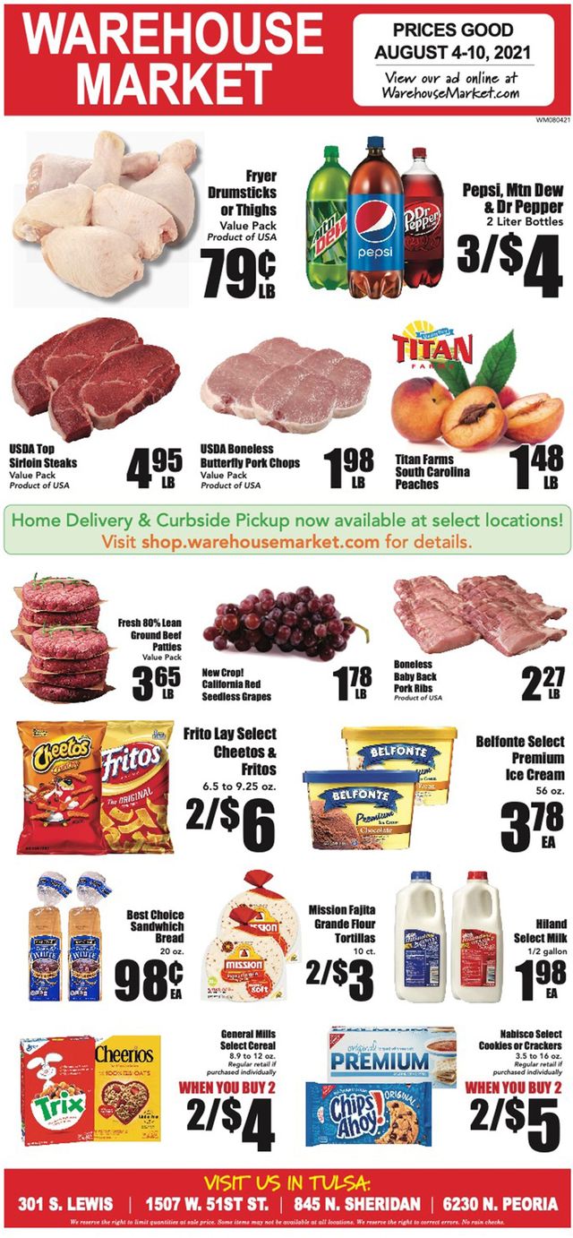 Warehouse Market Ad from 08/04/2021