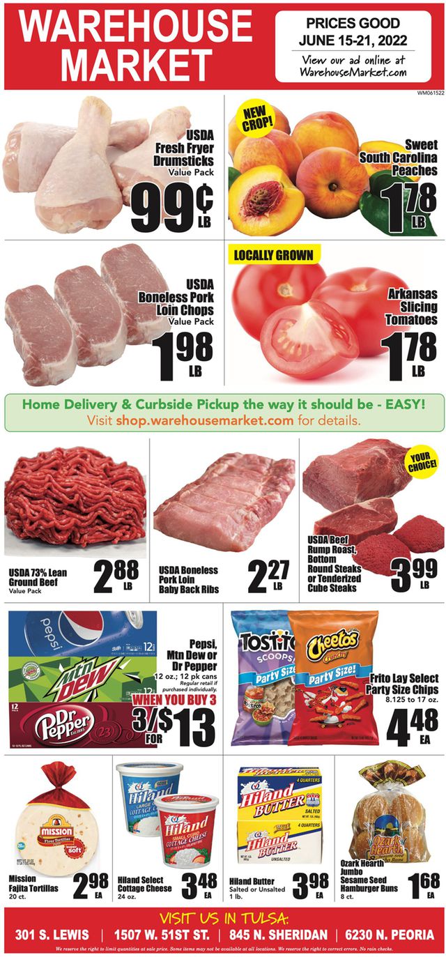 Warehouse Market Ad from 06/15/2022