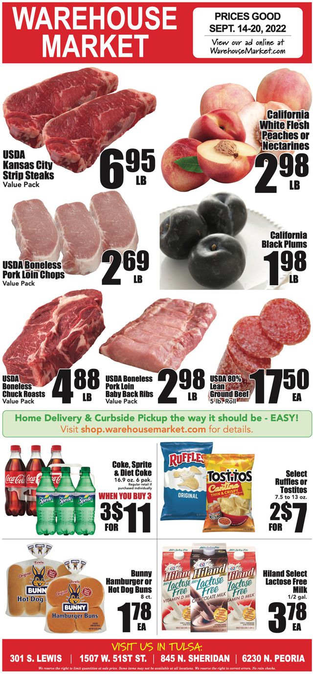 Warehouse Market Ad from 09/14/2022