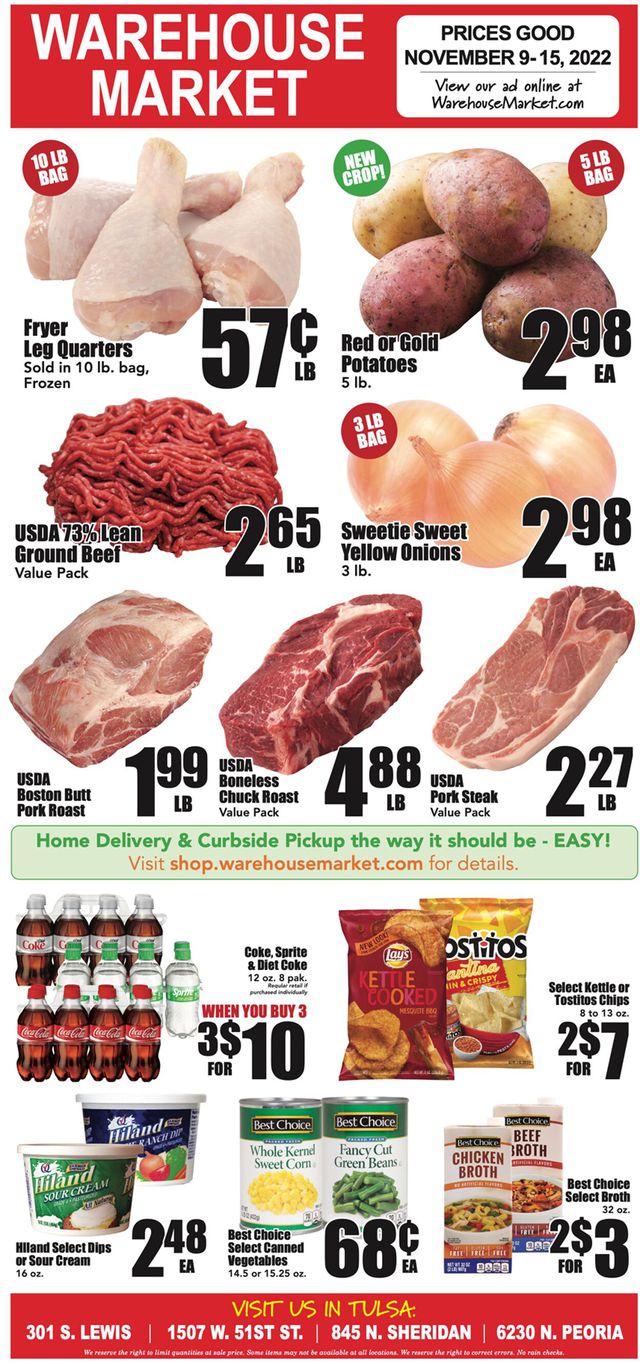 Warehouse Market Ad from 11/09/2022