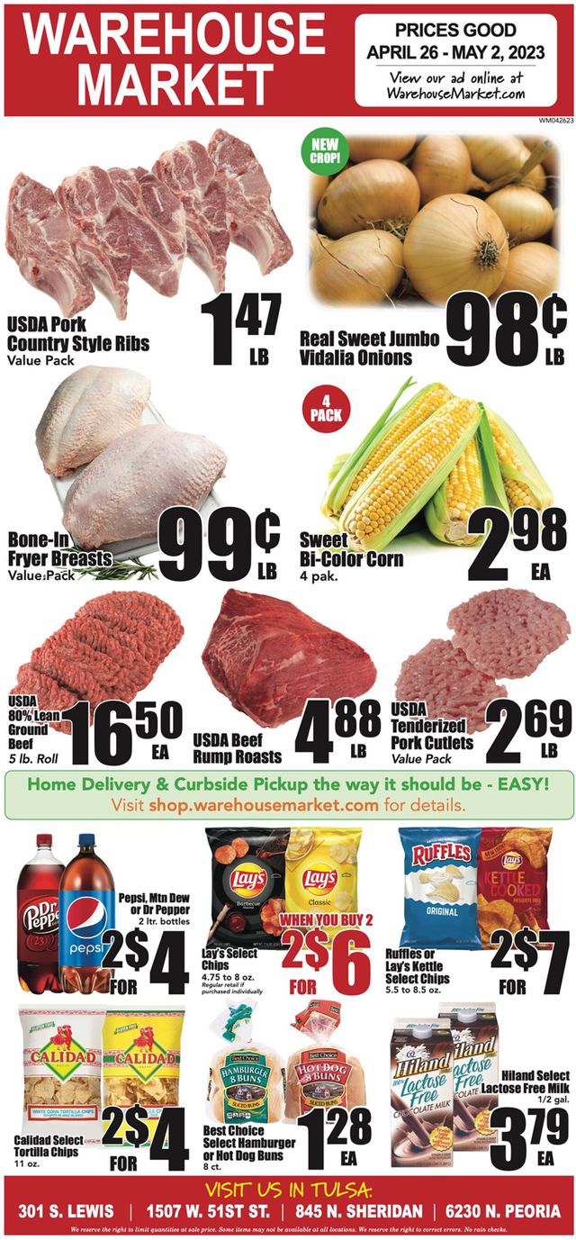 Warehouse Market Ad from 04/26/2023