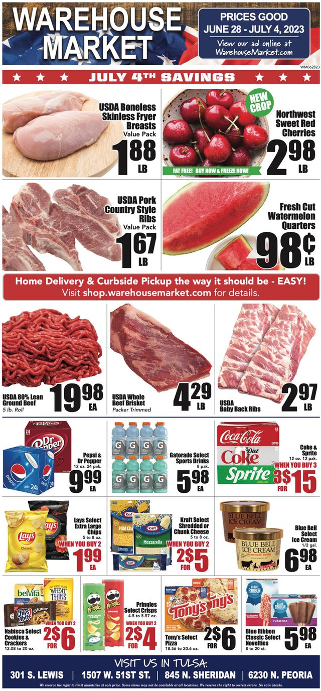 Warehouse Market Ad from 06/28/2023