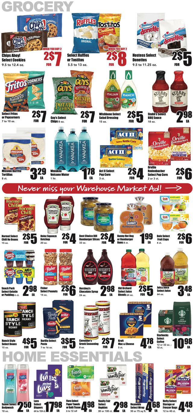 Warehouse Market Ad from 07/12/2023