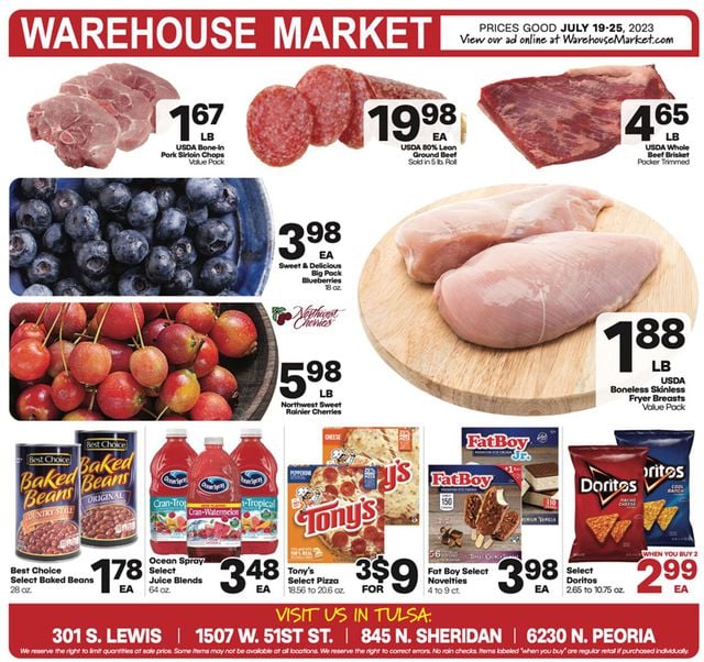 Warehouse Market Ad from 07/19/2023