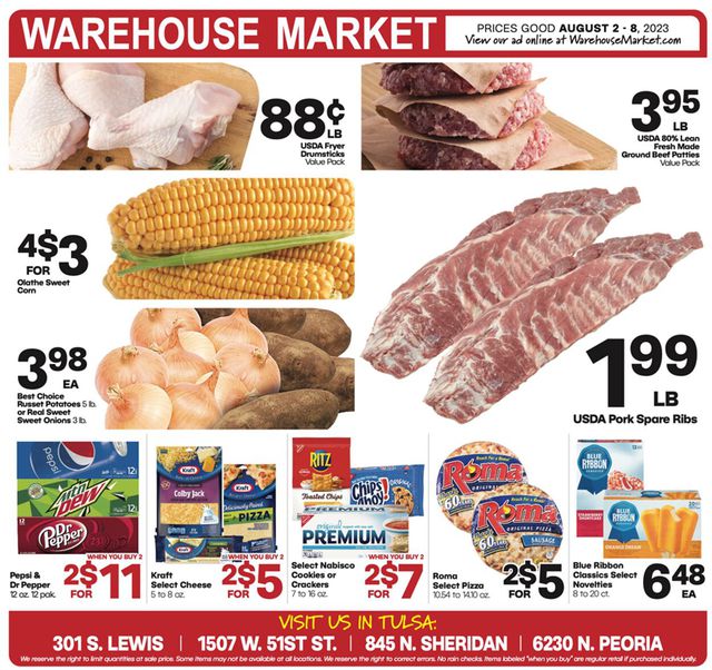 Warehouse Market Ad from 08/02/2023