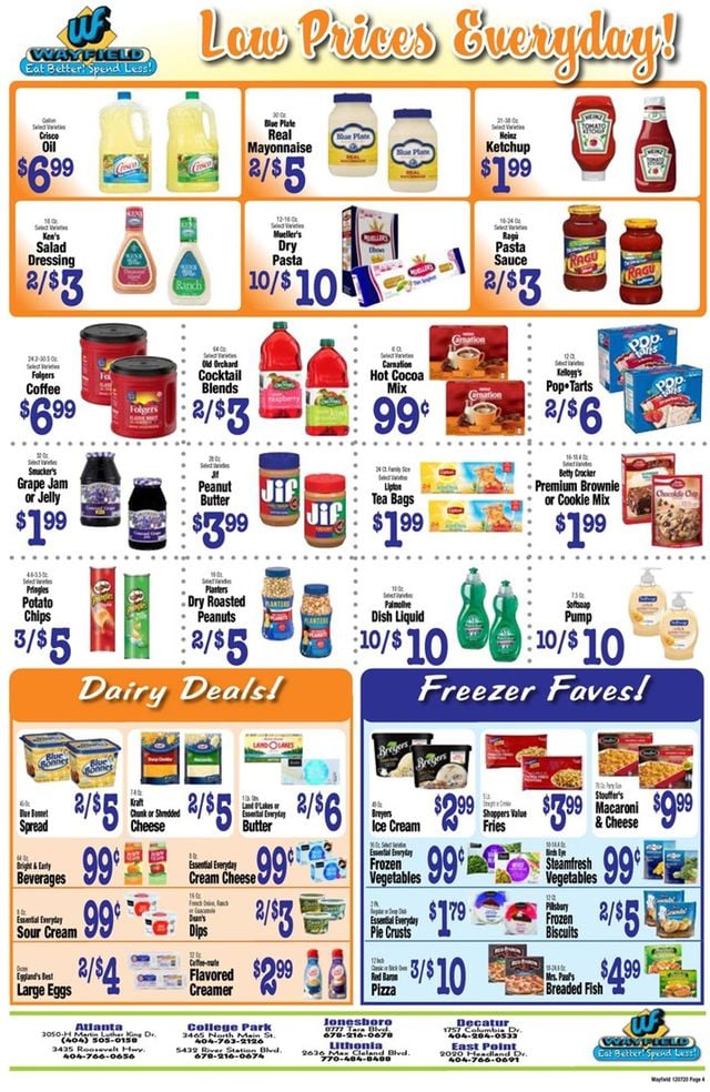Wayfield Ad from 12/07/2020