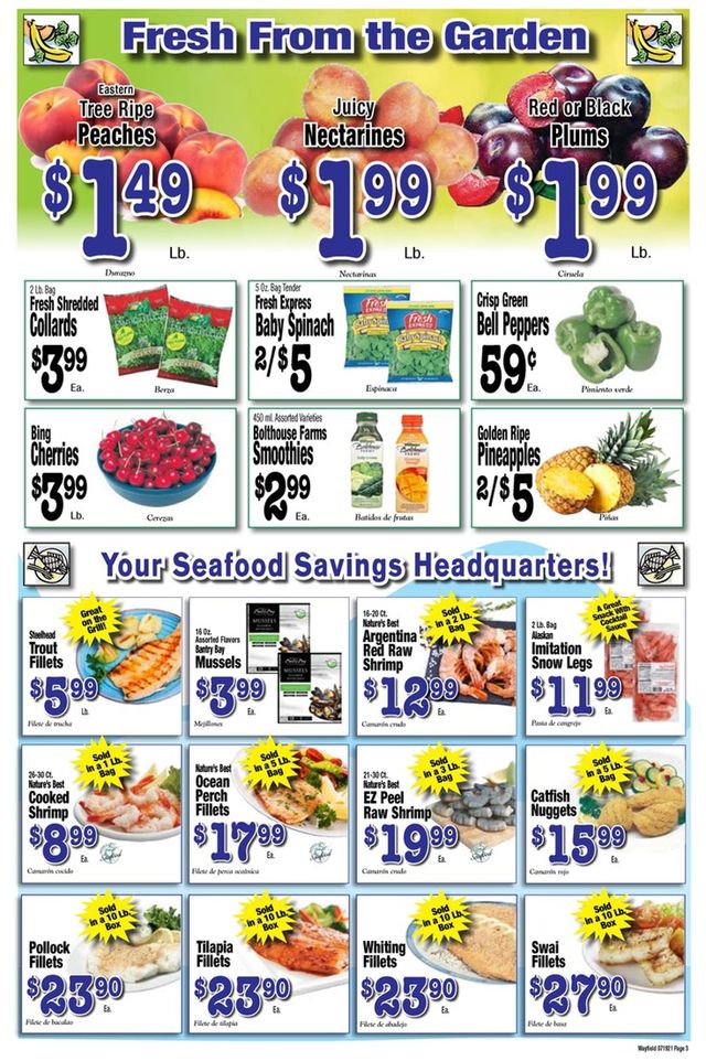 Wayfield Ad from 07/19/2021