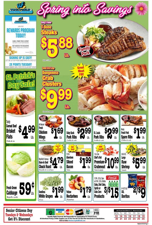 Wayfield Ad from 03/13/2023