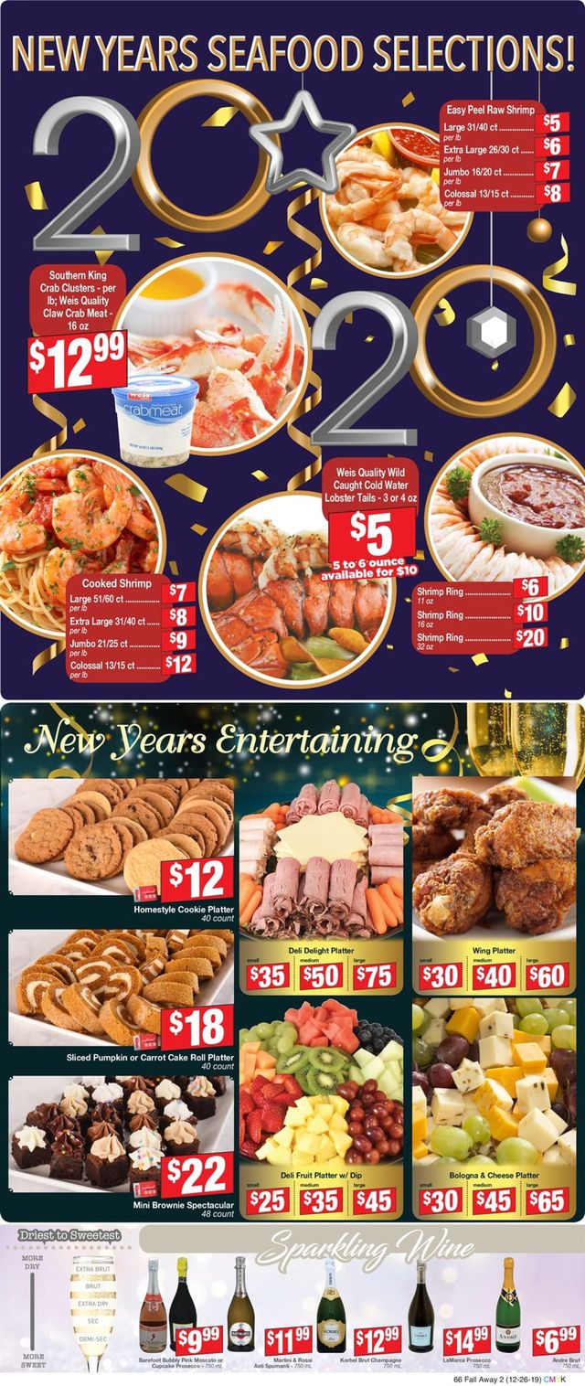 Weis Ad from 12/26/2019