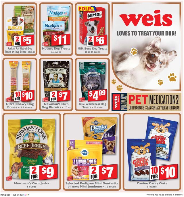 Weis Ad from 08/27/2020