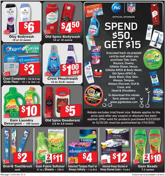 Weis Ad from 10/01/2020
