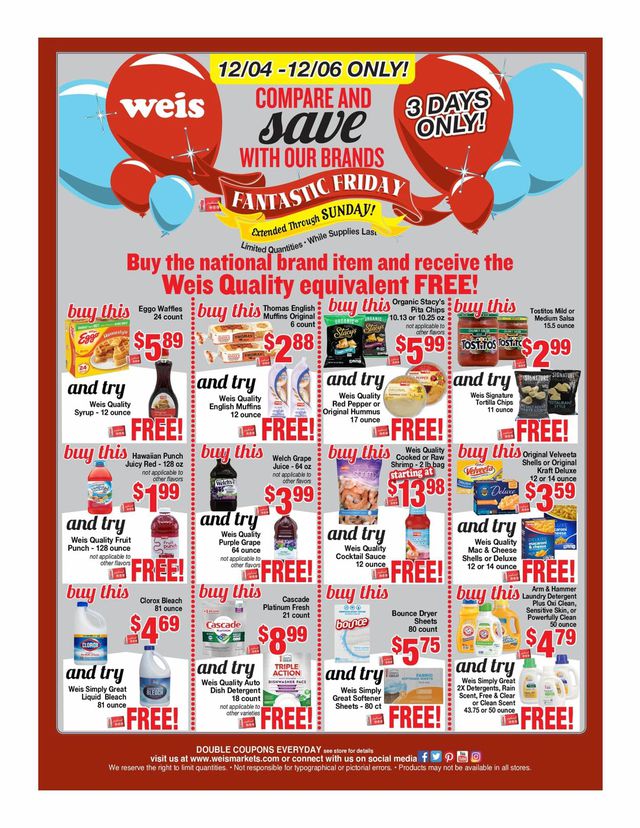 Weis Ad from 12/04/2020