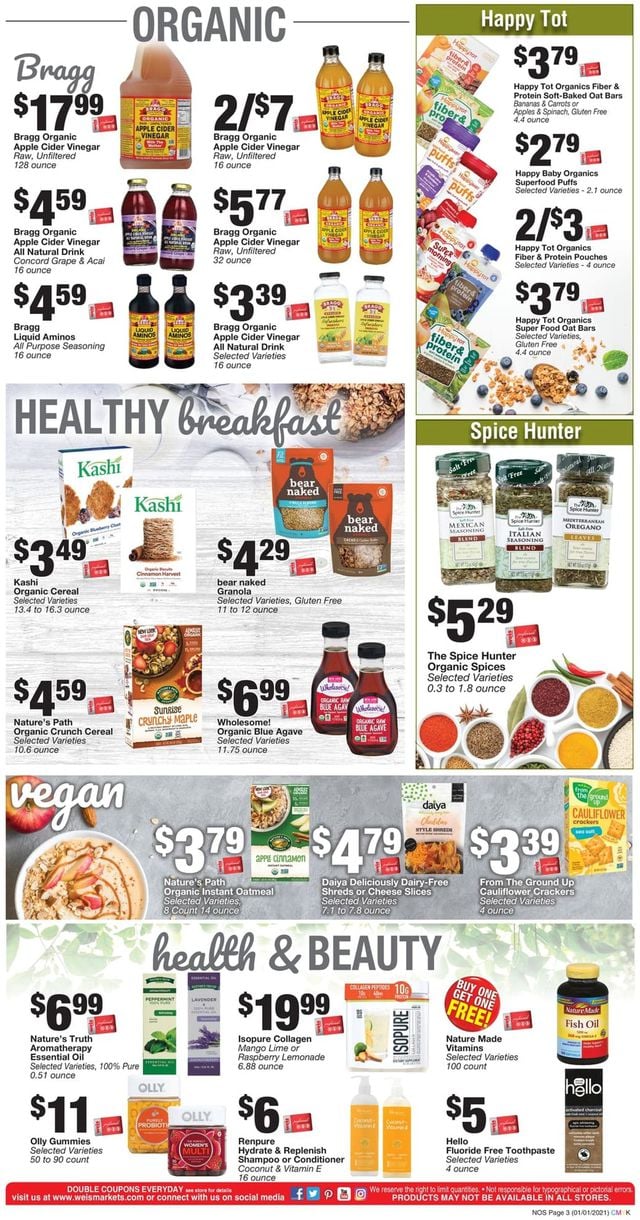 Weis Ad from 01/21/2021