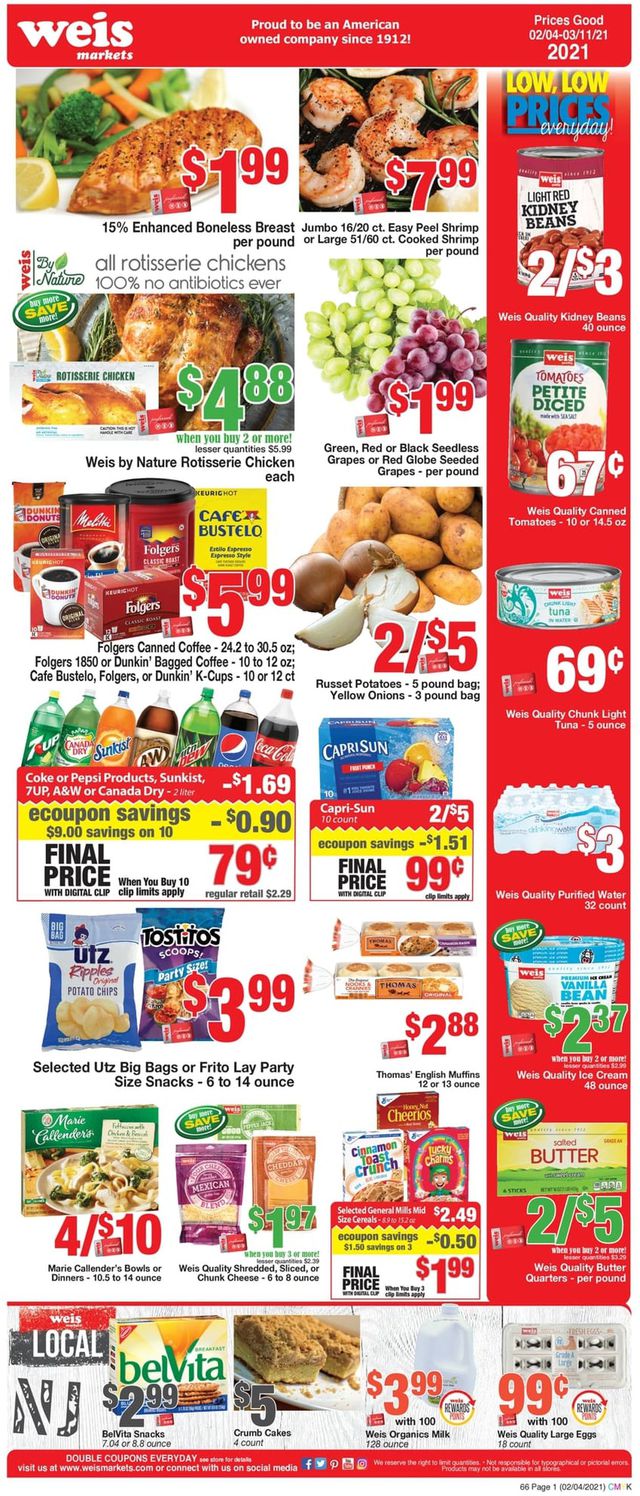 Weis Ad from 02/04/2021