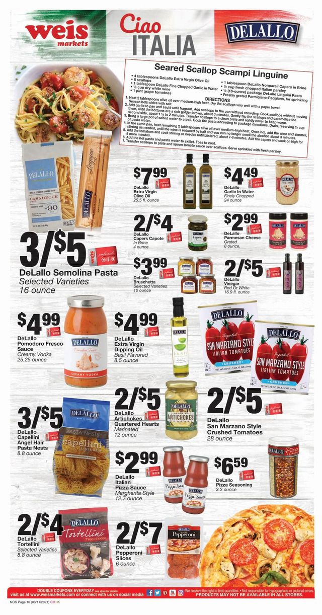 Weis Ad from 03/11/2021