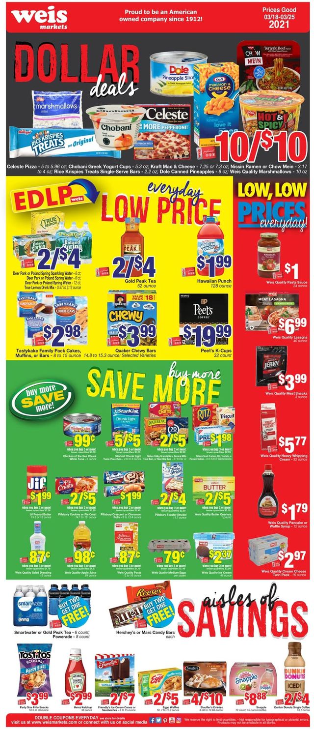 Weis Ad from 03/18/2021
