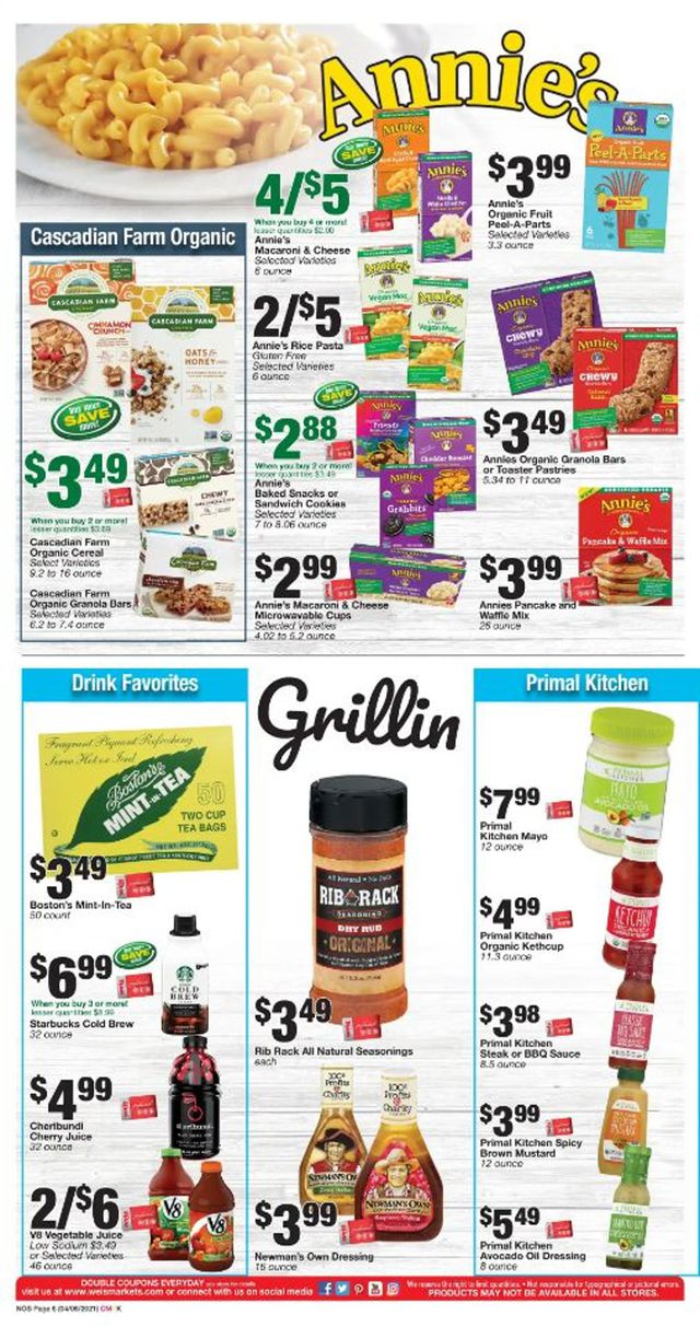 Weis Ad from 04/08/2021