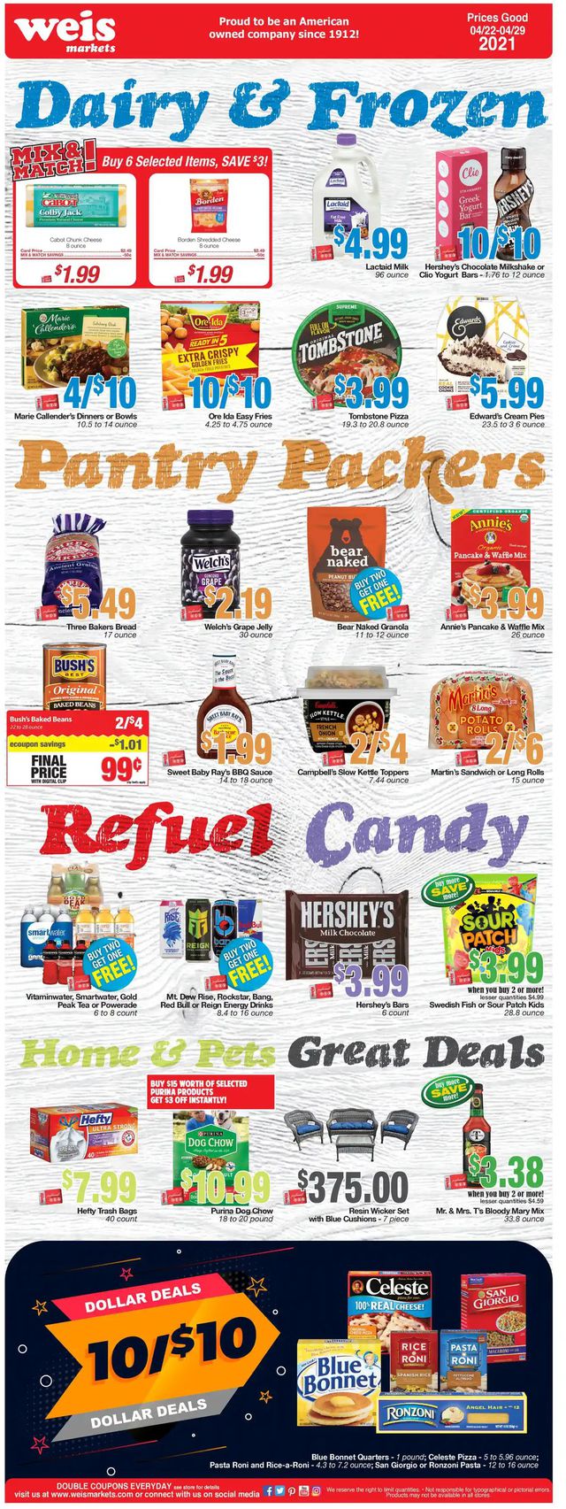 Weis Ad from 04/22/2021