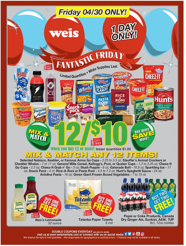 Weis Ad from 04/30/2021