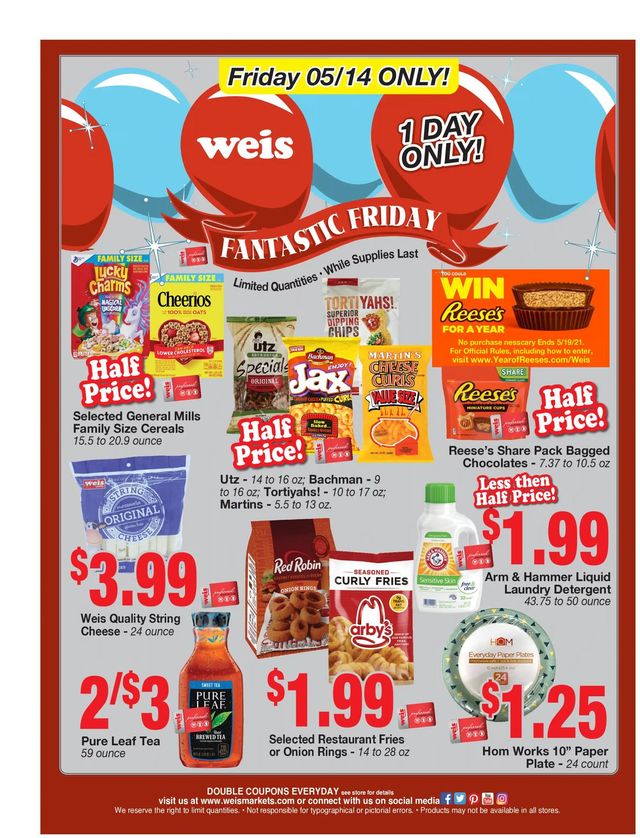 Weis Ad from 05/14/2021