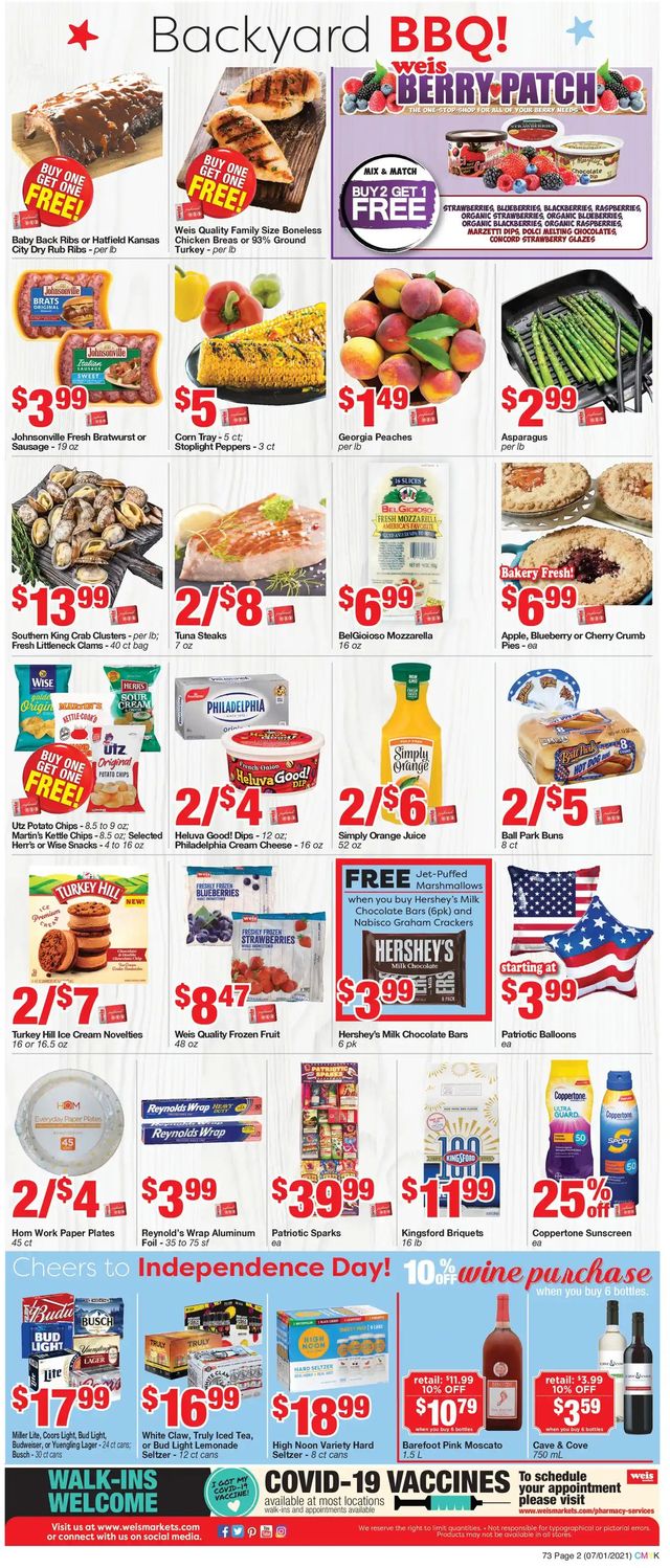 Weis Ad from 07/01/2021