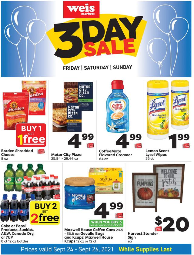 Weis Ad from 09/24/2021