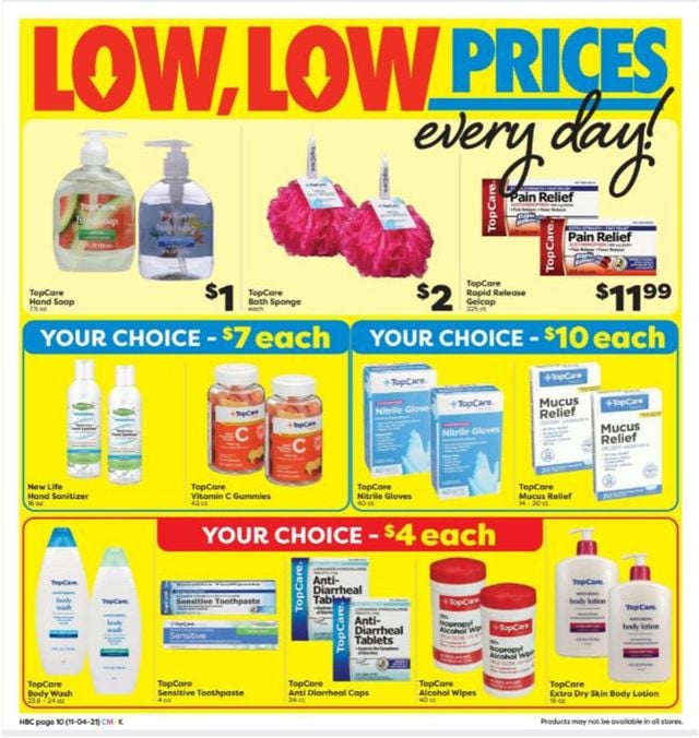 Weis Ad from 11/04/2021