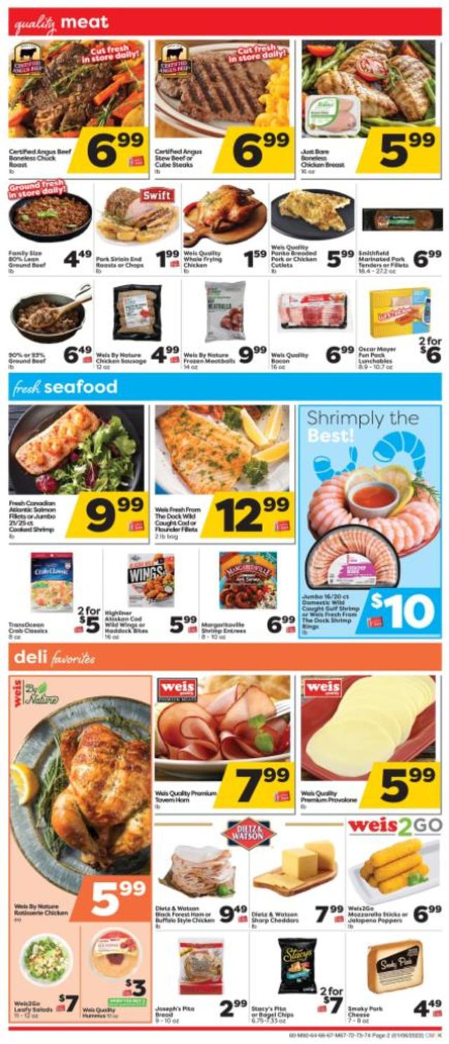 Weis Ad from 01/06/2022