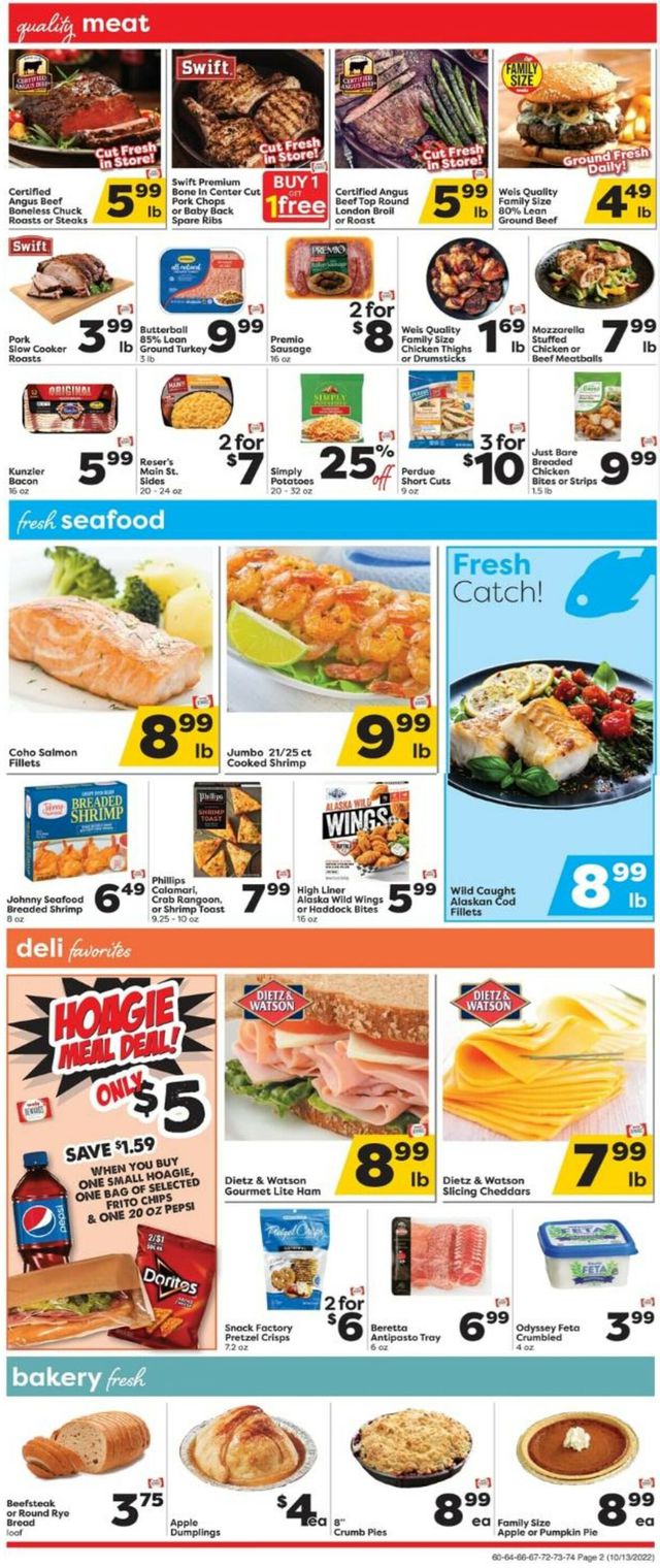 Weis Ad from 10/13/2022