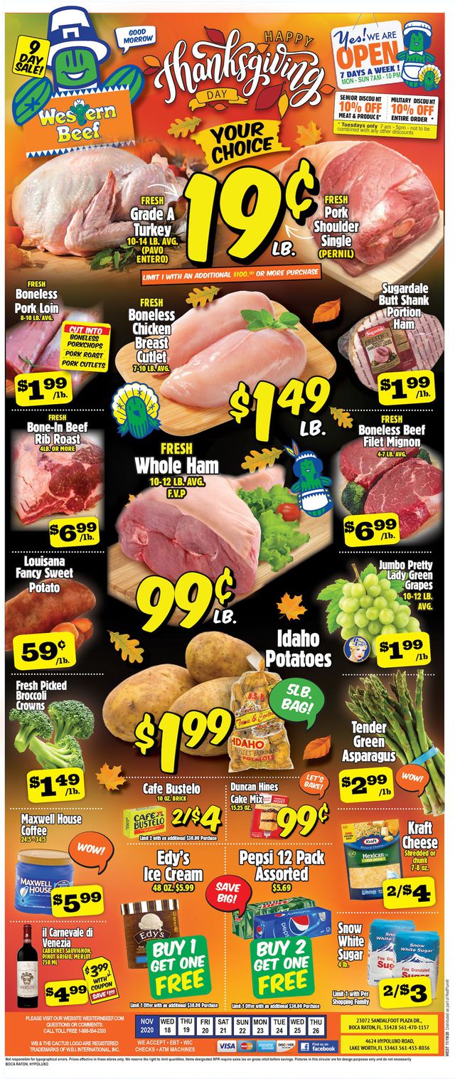 Western Beef Ad from 11/18/2020