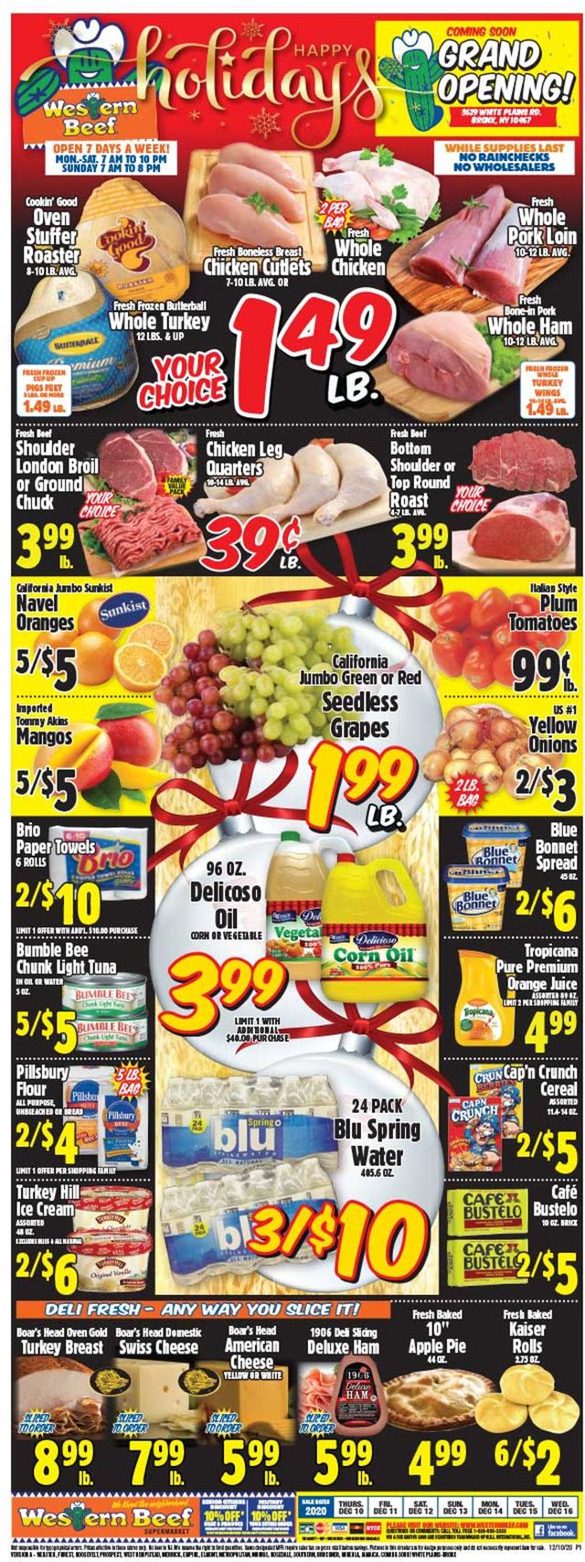 Western Beef Ad from 12/10/2020