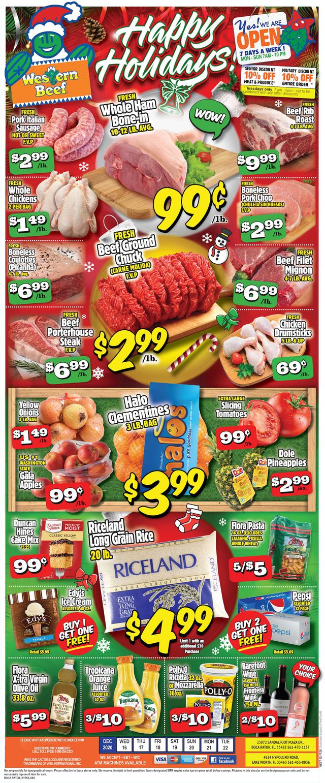 Western Beef Ad from 12/16/2020