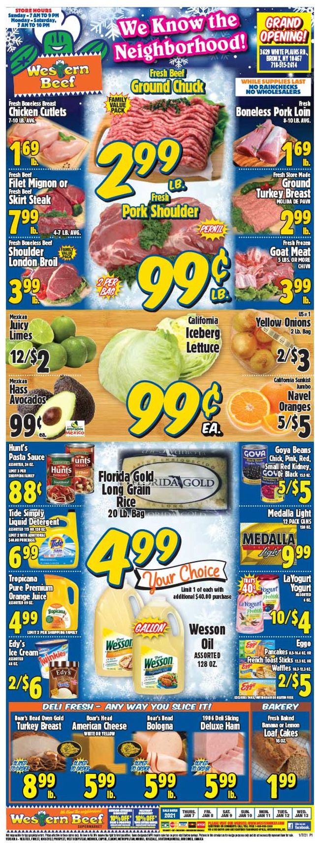 Western Beef Ad from 01/07/2021