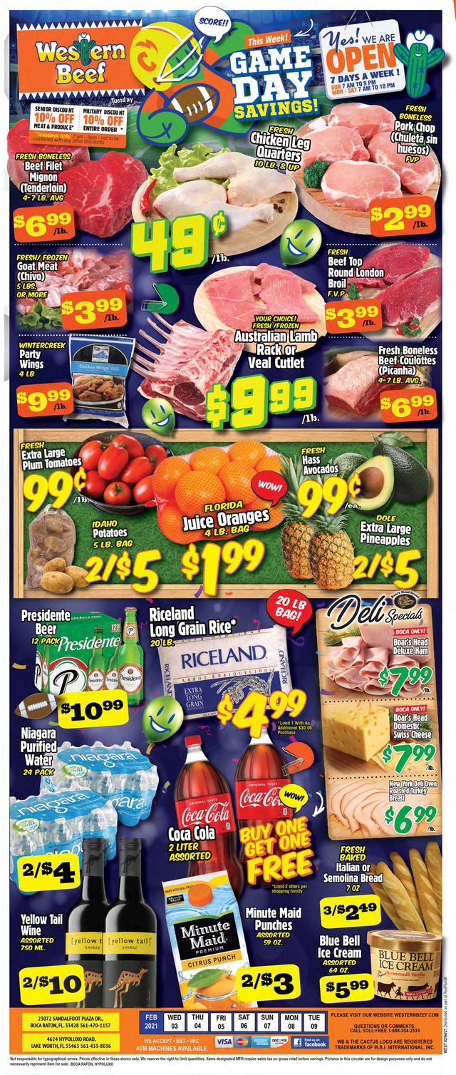 Western Beef Ad from 02/03/2021