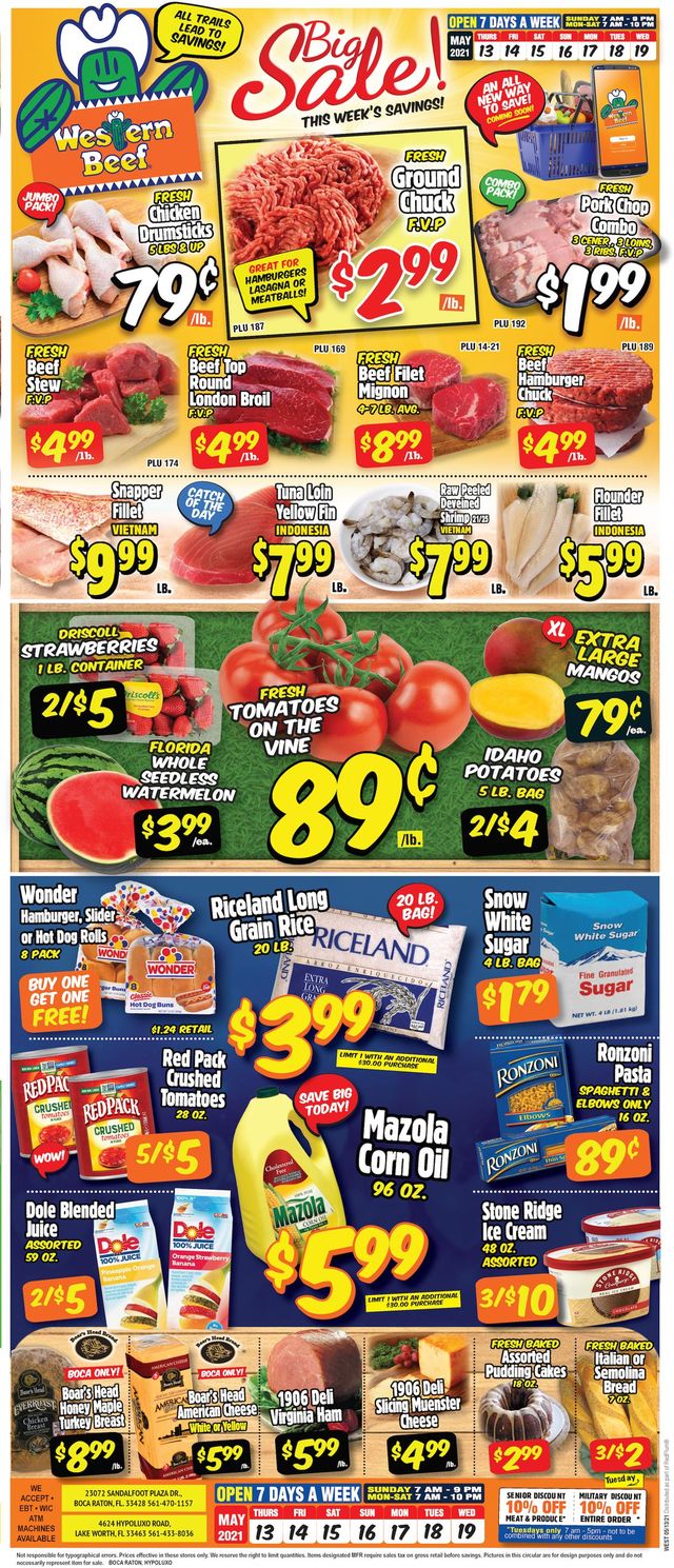 Western Beef Ad from 05/13/2021
