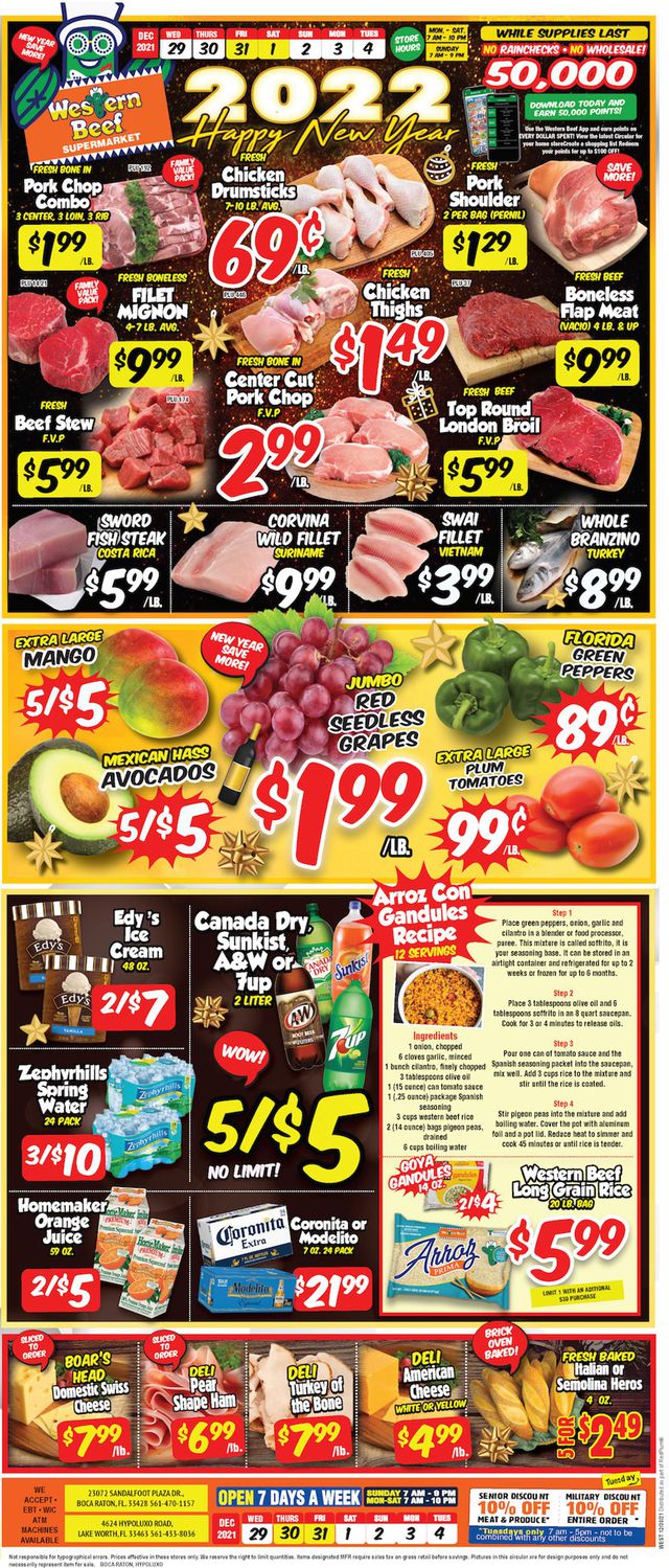 Western Beef Ad from 12/29/2021