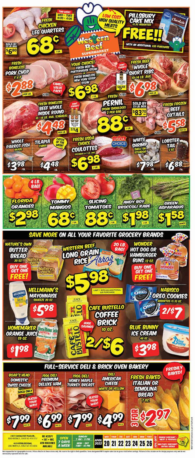 Western Beef Ad from 04/20/2022