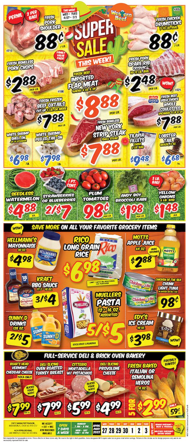 Western Beef Ad from 04/27/2022