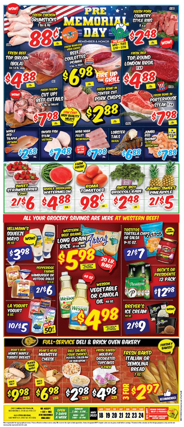 Western Beef Ad from 05/18/2022
