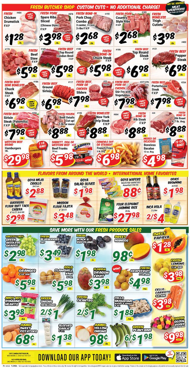 Western Beef Ad from 08/10/2022