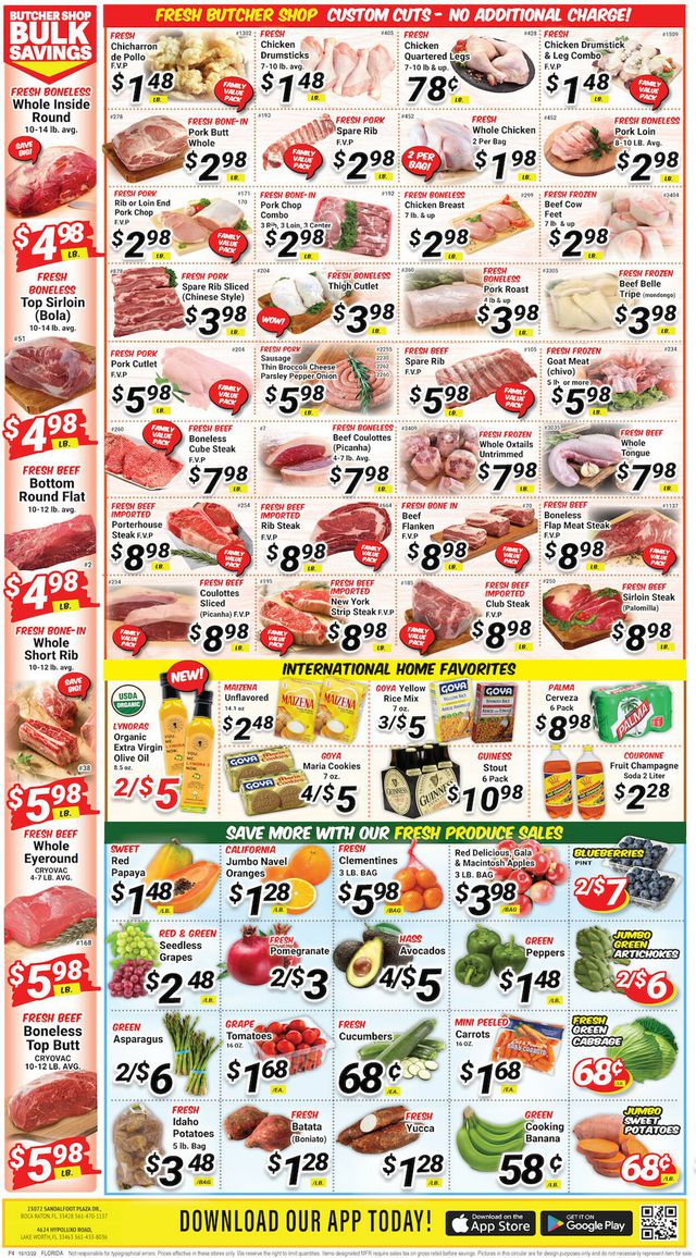 Western Beef Ad from 10/12/2022